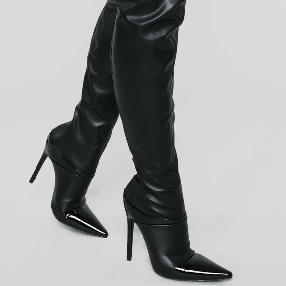 fashion nova red boots